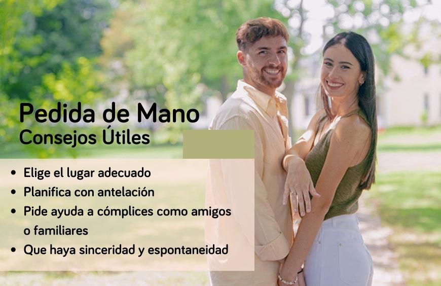 consejos para elegir lugar de pedida de mano en Alicante con fondo de una pareja de novios recien comprometida donde se aprecia el anillo de compromiso